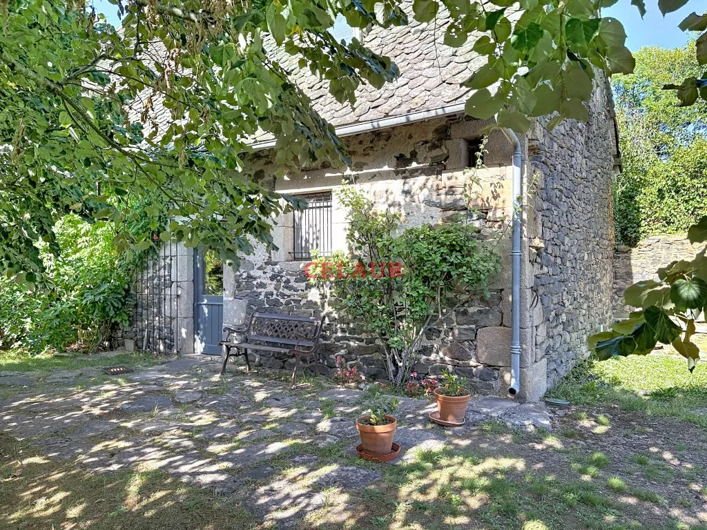 Maison de village en pierre et jardin